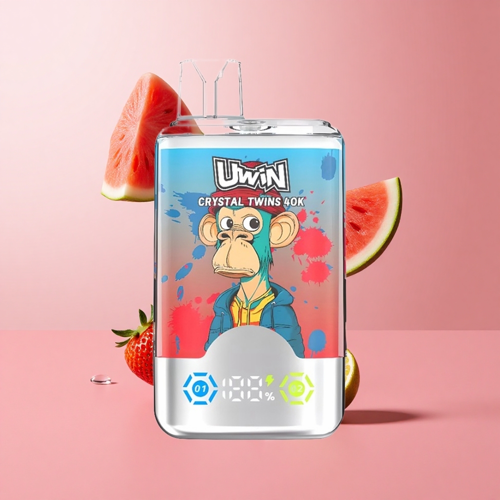 UWIN Crystal Twins 40000 Puffs תות אבטיח לימון ליים 32ml 850mAh