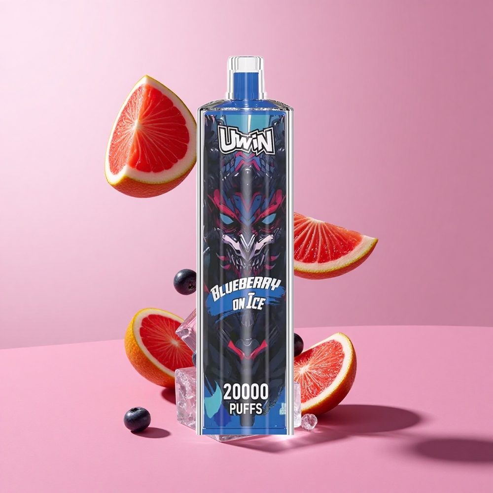 Uwin Shisha Hookah Crystal 20000 Puffs 22ml תות בר קרח