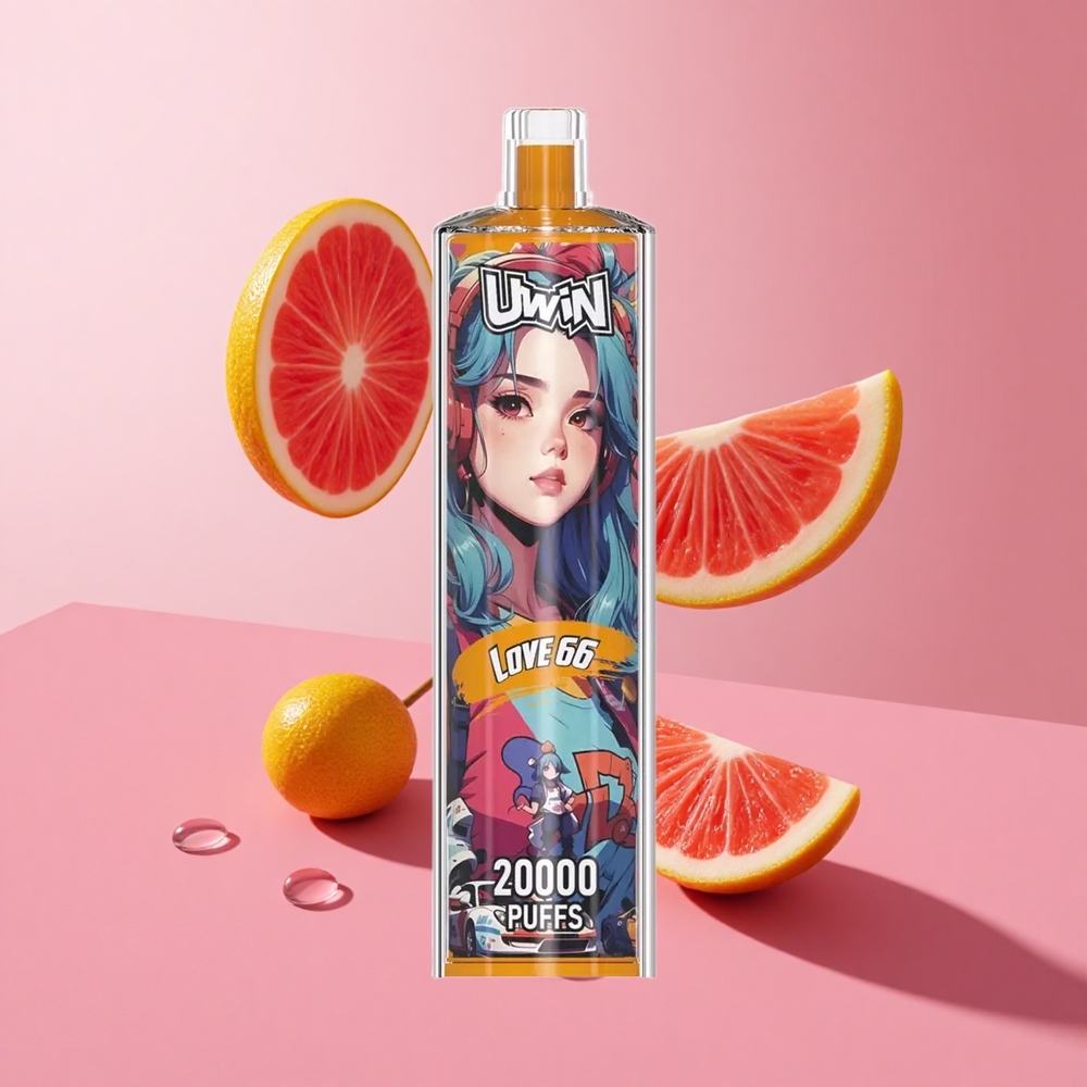 Uwin Shisha Hookah Crystal 20000 Puffs אפס ניקוטין 22ml אהבה 66