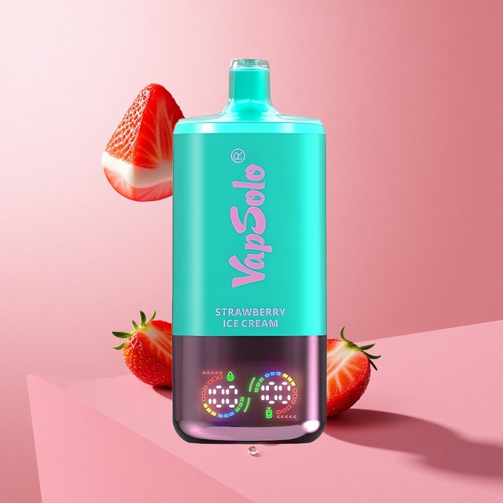 VapSolo Triple 30000 Puffs תות גלידה 40ml 20mg/ml