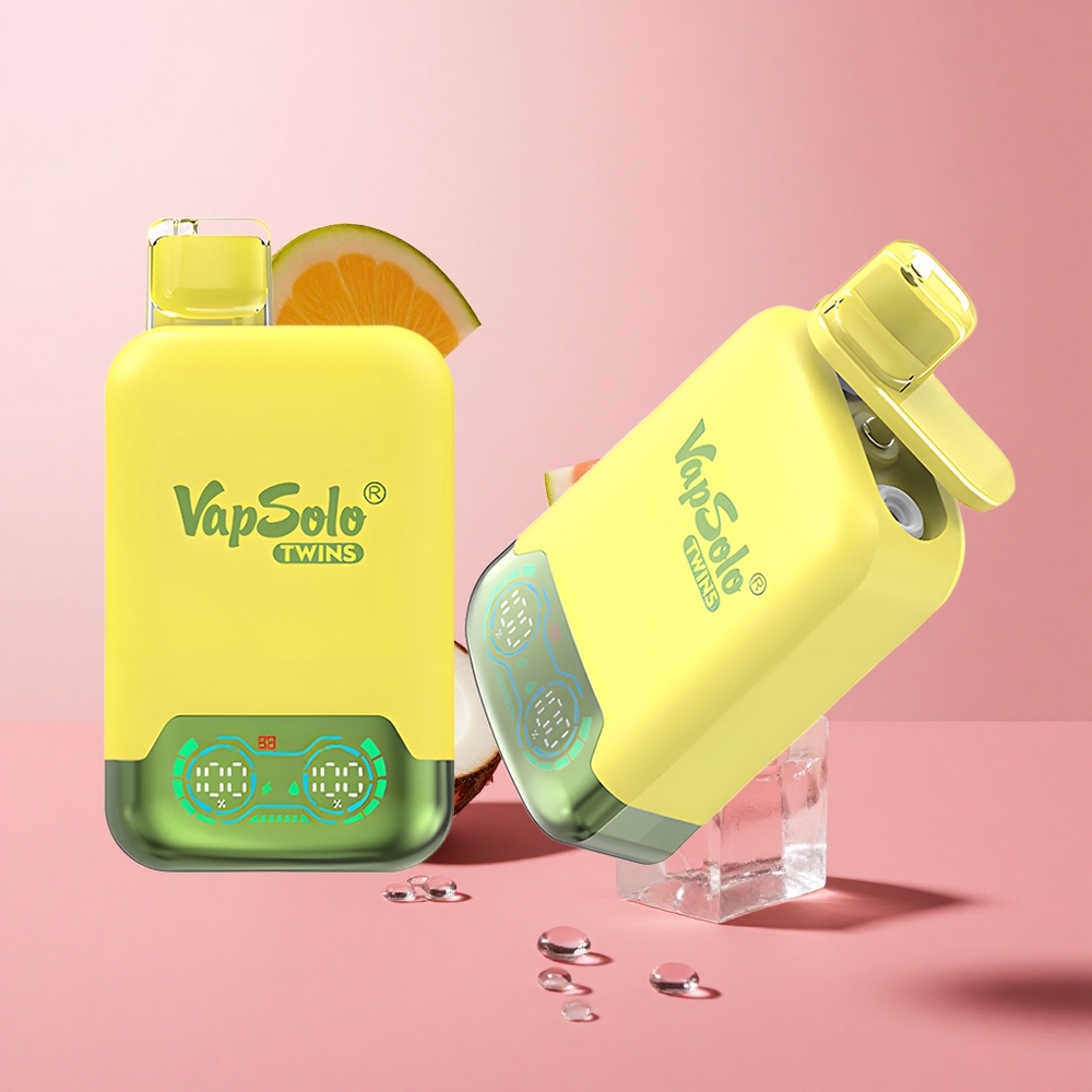 Vapsolo Twins 20000 Puffs אננס קוקוס ואבטיח אייס 40ml 20mg/ml