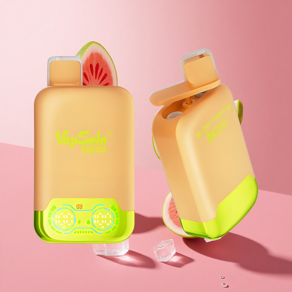 Vapsolo Twins 20000 Puffs לימון ליים ואבטיח אייס 40ml 50mg/ml