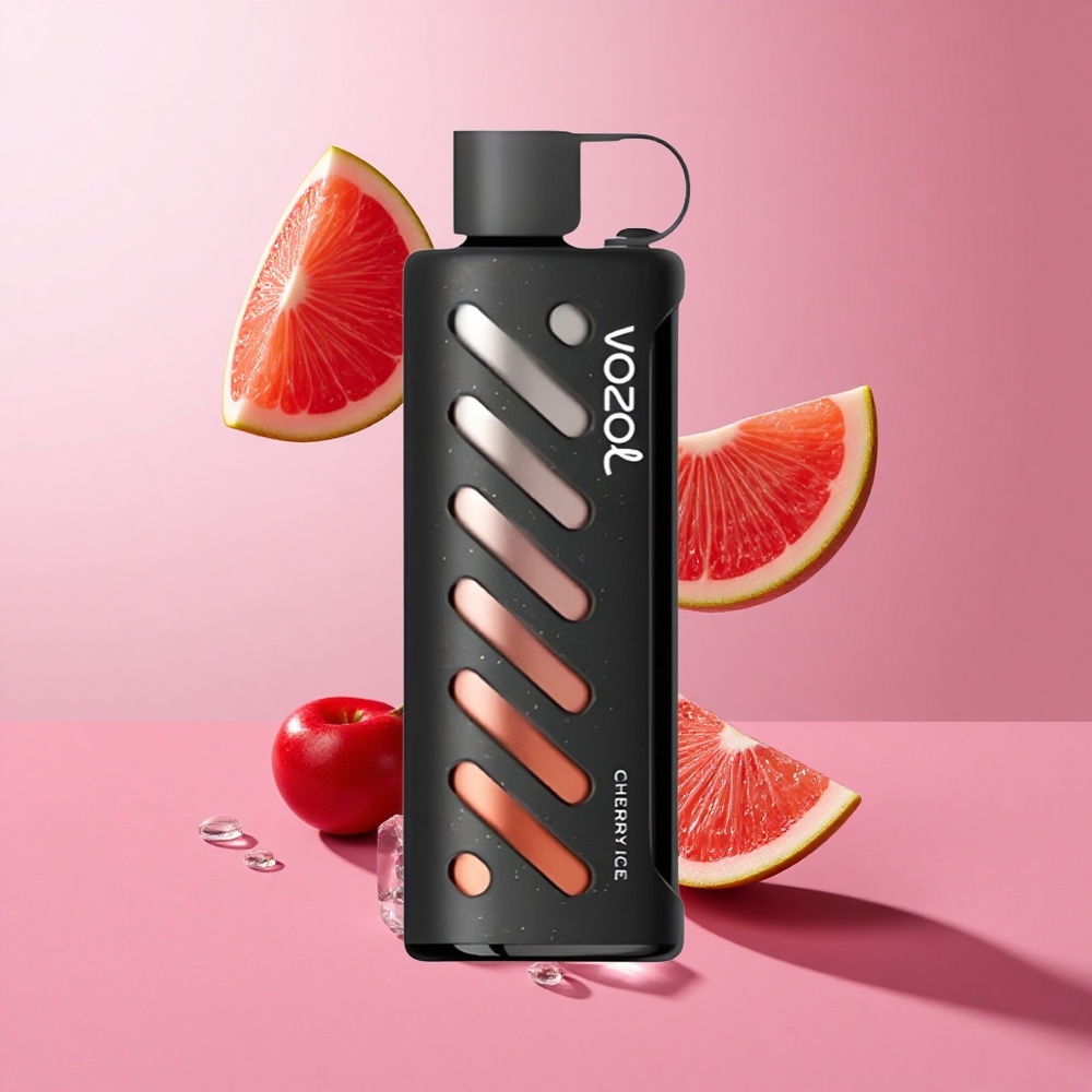VOZOL Gear Shisha 25000 Puffs דובדבן קרח סוללה 1000mAh מצבים כפולים