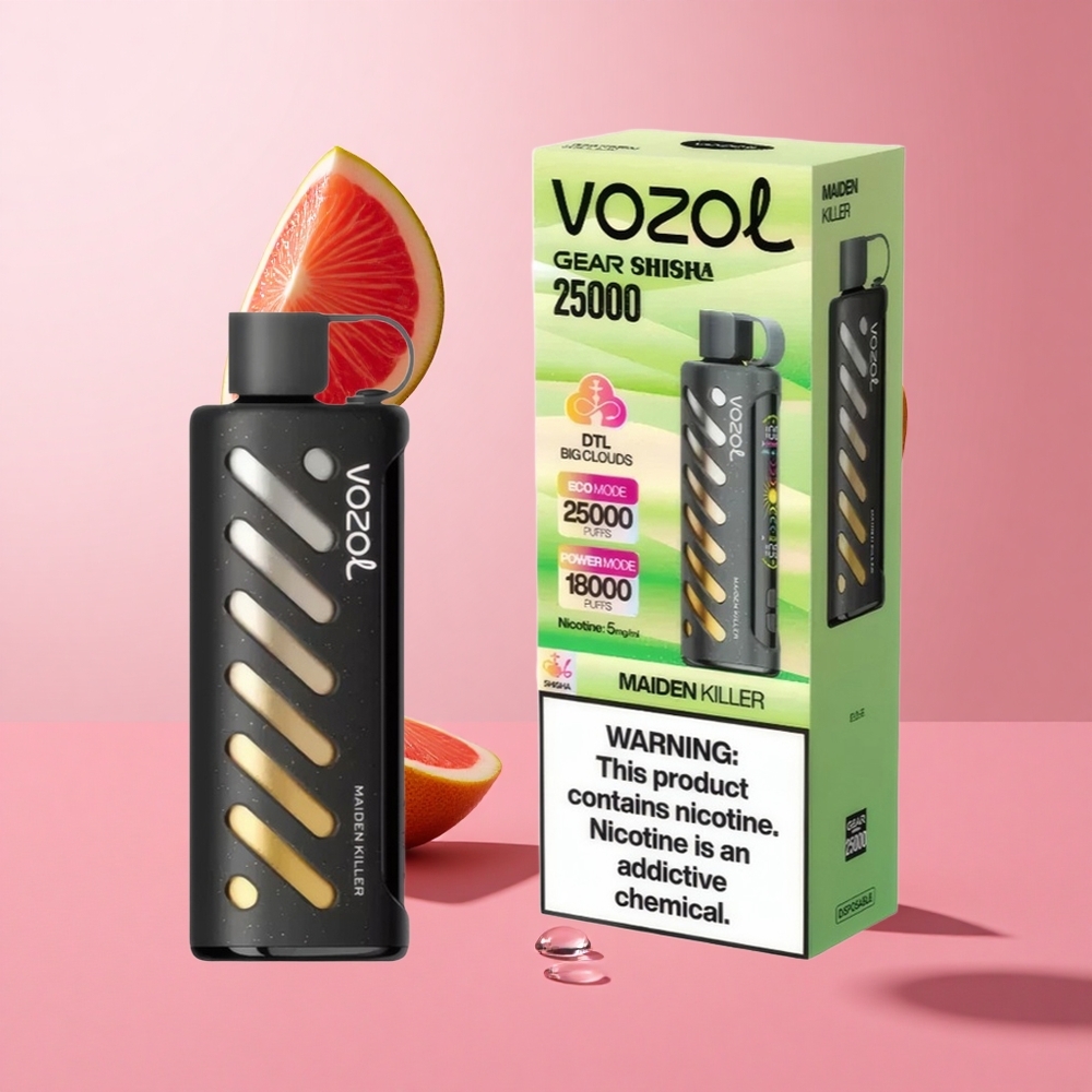 VOZOL Gear Shisha 25000 Puffs 30 טעמים Delicious Dual Mesh Dual Modes