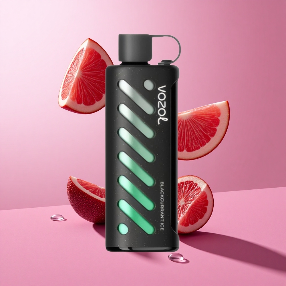 VOZOL Gear Shisha 25000 Puffs שחור-קרח עם 30 טעמים ו-S.i.L.C Tech
