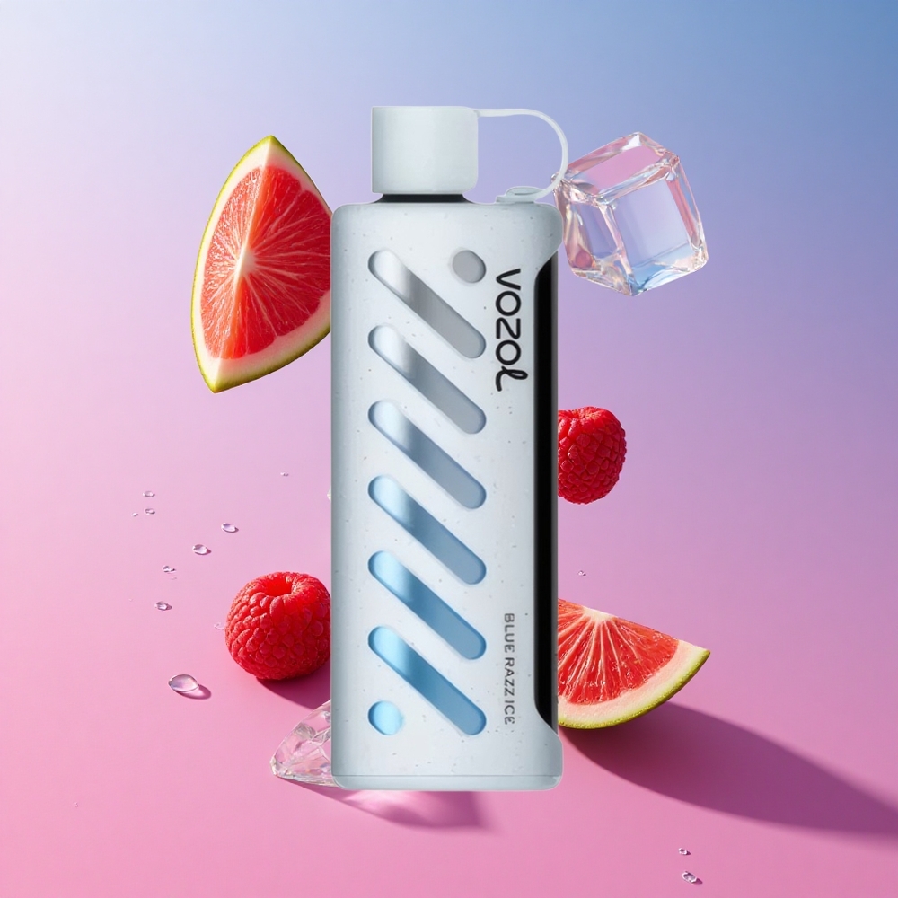 VOZOL Gear Shisha 25000 Puffs תות שדה קרח כחול 5mg/ml 1000mAh
